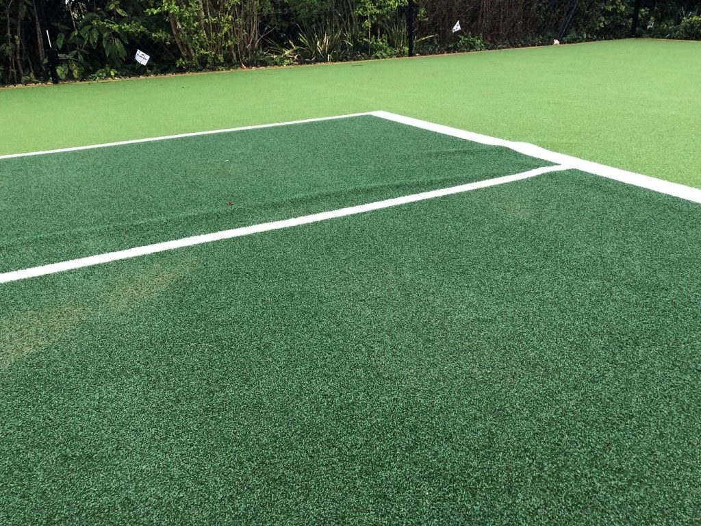 Tennis court creases