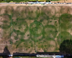 football pitch drought